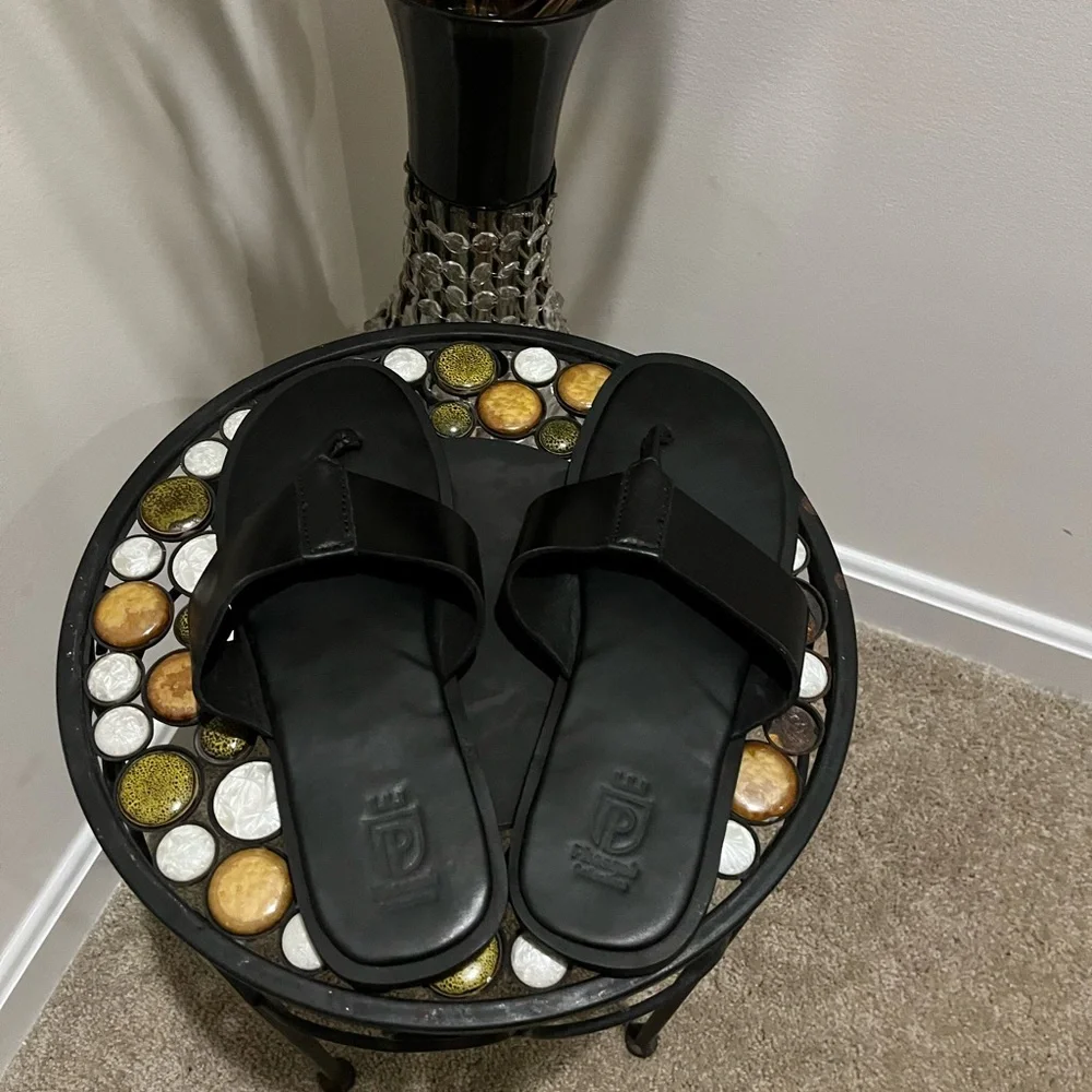 Genuine Handmade Men's  Sandals Brown Size 8 - Picture 8 of 10